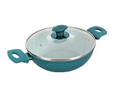Ceramic Kadhai (With Glass Lid)