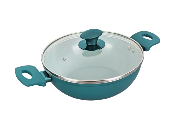 Ceramic Kadhai (With Glass Lid)